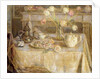 The White Tablecloth; La Nappe Blanche by Henri Eugene Augustin Le Sidaner