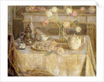 The White Tablecloth; La Nappe Blanche by Henri Eugene Augustin Le Sidaner