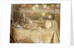 The White Tablecloth; La Nappe Blanche by Henri Eugene Augustin Le Sidaner