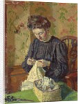 Woman Sewing, c. 1908 by Harold Gilman