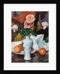 Roses in a Vase with Oranges and a White Tablecloth, by Samuel John Peploe