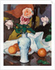 Roses in a Vase with Oranges and a White Tablecloth, by Samuel John Peploe