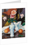 Roses in a Vase with Oranges and a White Tablecloth, by Samuel John Peploe
