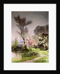 At the Watermill, Spring by Henri Saintain