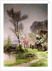 At the Watermill, Spring by Henri Saintain