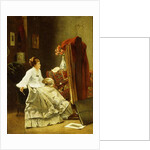 Artist at Work by Alfred Emile Stevens