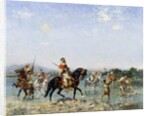 Arab Cavalry Fording a Stream, by Georges Washington