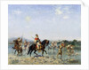 Arab Cavalry Fording a Stream, by Georges Washington