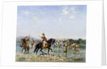 Arab Cavalry Fording a Stream, by Georges Washington