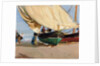 Fishermen, Stranded Boats, Valencia; Pescadores, barcas varadas, Valencia, by Joaquin Sorolla y Bastida
