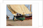 Fishermen, Stranded Boats, Valencia; Pescadores, barcas varadas, Valencia, by Joaquin Sorolla y Bastida