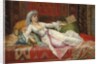 Reclining Turkish Woman; Femme Turque allongee, 1895 by Emile Henri La Porte