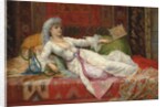 Reclining Turkish Woman; Femme Turque allongee, 1895 by Emile Henri La Porte