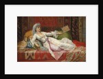 Reclining Turkish Woman; Femme Turque allongee, 1895 by Emile Henri La Porte