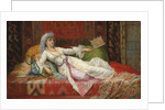 Reclining Turkish Woman; Femme Turque allongee, 1895 by Emile Henri La Porte