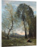 Peasant Woman Collecting Wood, Italy, c. 1870-2 by Jean Baptiste Camille Corot
