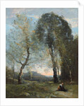Peasant Woman Collecting Wood, Italy, c. 1870-2 by Jean Baptiste Camille Corot