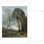 Peasant Woman Collecting Wood, Italy, c. 1870-2 by Jean Baptiste Camille Corot