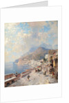 Gulf of Salerno, Amalfi, by Franz Richard Unterberger