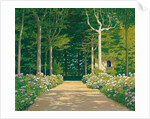 Hydrangeas on a Garden Path, 1929 by Santiago Rusinol i Prats