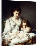 Maternal Affection by Adolphe Jourdan