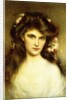 A Young Beauty with Flowers in her Hair, by Albert Lynch