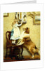Little Girl and her Sheltie, 1892 by Charles Burton Barber