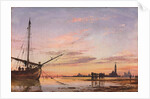 View Across the Lagoon, Venice, Sunset, 1850 by Edward William Cooke