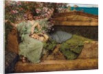 In a Rose Garden by Lawrence Alma-Tadema