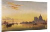 Sunset on the Lagoon of Venice, Church of Isola di San Giorgio in Alga in the Distance by Edward William Cooke