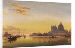 Sunset on the Lagoon of Venice, Church of Isola di San Giorgio in Alga in the Distance by Edward William Cooke
