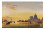 Sunset on the Lagoon of Venice, Church of Isola di San Giorgio in Alga in the Distance by Edward William Cooke