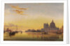 Sunset on the Lagoon of Venice, Church of Isola di San Giorgio in Alga in the Distance by Edward William Cooke