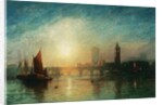 View of Westminster Bridge and the Houses of Parliament by James Francis Danby