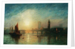 View of Westminster Bridge and the Houses of Parliament by James Francis Danby