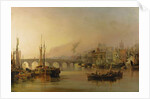 View of Newcastle from the River Tyne, with shipping in the foreground, 1831 by Thomas Miles Richardson