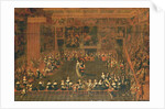 The opening of a ball in a palatial assembly room, c.1660-70 by Flemish School