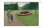 The Park of the Caillebotte Property at Yerres, 1875 by Gustave Caillebotte