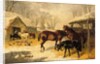 A farmyard in winter by John Frederick Herring Jnr