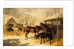 A farmyard in winter by John Frederick Herring Jnr