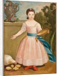 Girl feeding chickens, c.1811-20 by English School
