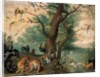 Animals and birds in the Garden of Eden by Ferdinand van Kessel