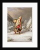 An Indian Woman Wearing Snowshoes by Cornelius Krieghoff