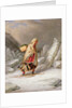 An Indian Woman Wearing Snowshoes by Cornelius Krieghoff