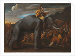 Hannibal Crossing the Alps on an Elephant by Nicolas Poussin
