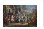 The Amazon Queen, Thalestris, in the camp of Alexander the Great by Johann Georg Platzer