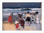 Beach at Biarritz, 1906 by Joaquin Sorolla y Bastida
