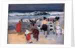 Beach at Biarritz, 1906 by Joaquin Sorolla y Bastida