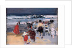 Beach at Biarritz, 1906 by Joaquin Sorolla y Bastida