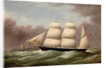 The Barque Alfred Hawley off the Skerries on her way into Liverpool, 1860 by G. Dell